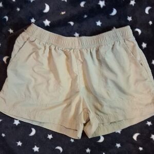 Columbia Women's Tan Elastic Waist Athletic Shorts